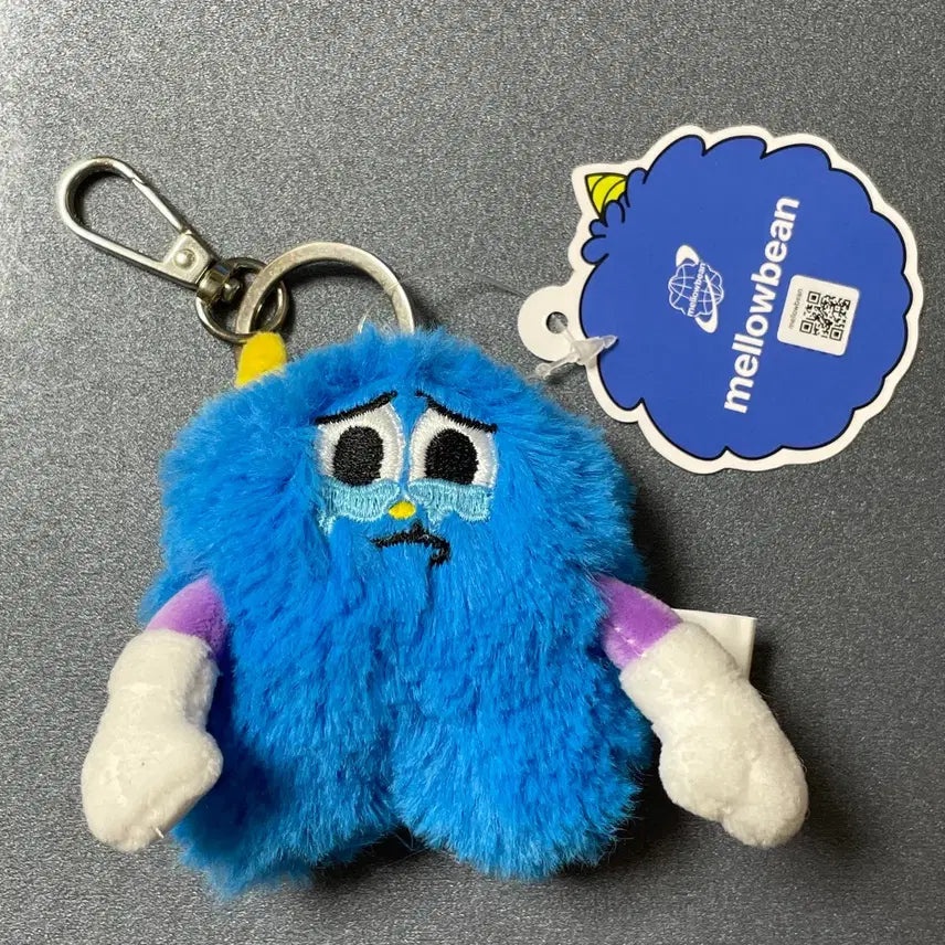 [BUNJANG] Mellow Bean Ruri Square Plush Keychain / 멜로우빈 사각 인형 키링 - 루리
