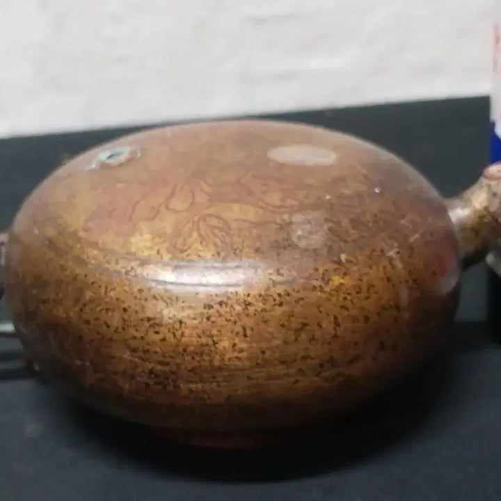 [BUNJANG] Brass Incised Flower Pattern Water Dropper - Collector&