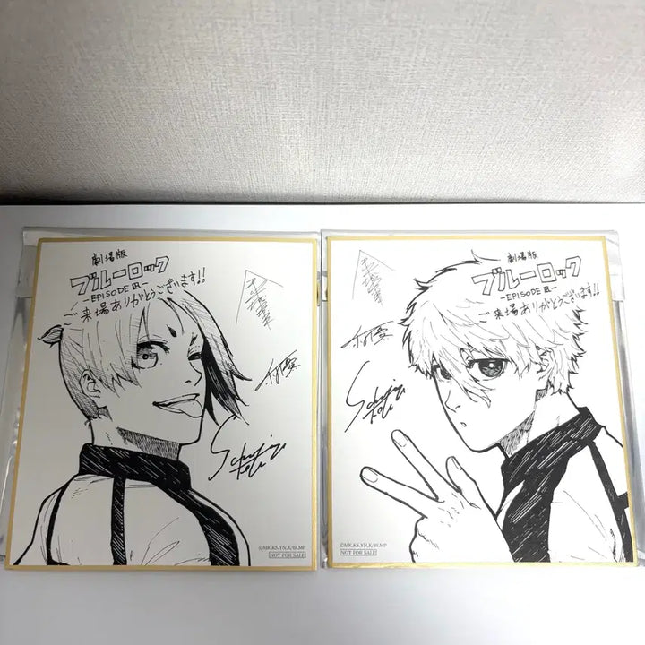 [BUNJANG] Blue Lock: Episode Nagi Theatrical Limited Edition Shikishi &amp; Proof Photo Set (Rin, Isagi, Reo, Bachira) / 블루록 에피소드 나기 극장판 색지 증명사진 특전 린 이사기 레오 바치라