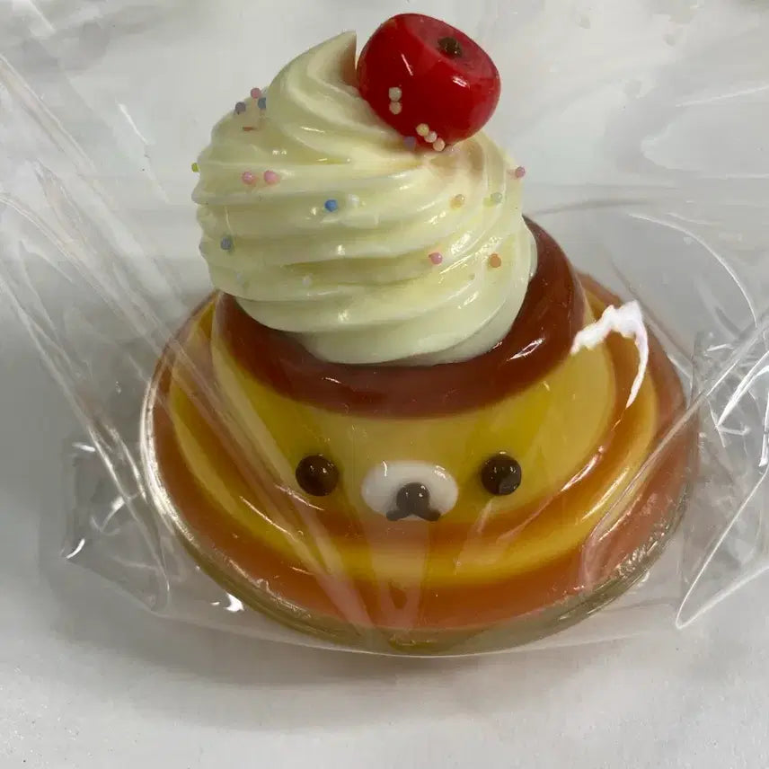 [BUNJANG] Pudding Rilakkuma Handmade Squishy Toy / 푸딩 리락쿠마 수제말랑이