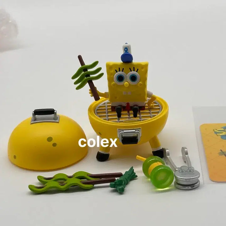 [BUNJANG] Pop Mart SpongeBob BBQ Figure / 팝마트 스폰지밥 바베큐