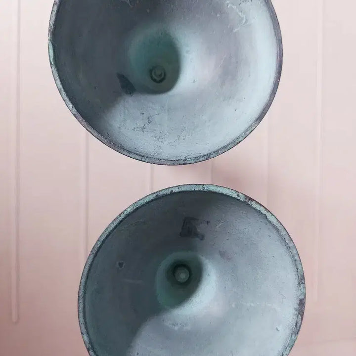[BUNJANG] Vintage Bronze Candlestick (Set of 2) / 청동촛대 2구일괄
