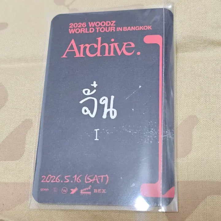 [BUNJANG] WOODZ Cho Seung Youn Bangkok Concert Photocard / WOODZ 조승연 방콕콘서트 기념 포카