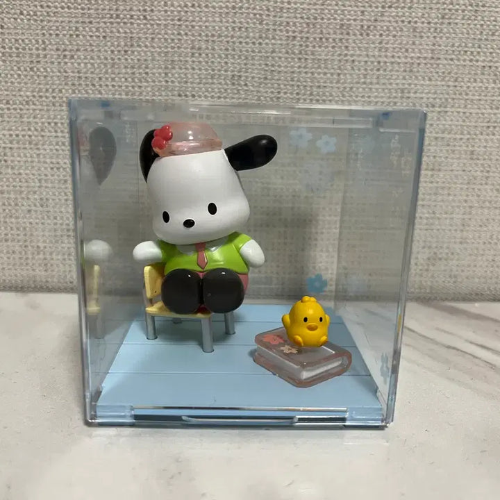 [BUNJANG] Sanrio Star Academy Pochacco Figure with Chick / 산리오 스타 아카데미 시리즈 포차코 피규어