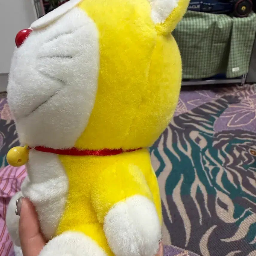 [BUNJANG] Vintage Yellow Doraemon Plush / 고전 노랑에몽 노몽이 도라에몽 인형
