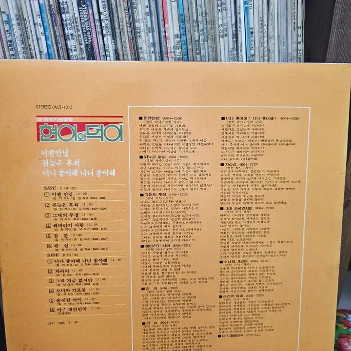 [BUNJANG] Hyunee &amp; Deokhee 85 Exclusive Commemorative Album Vinyl / 현이와 덕이 85 전속기념앨범
