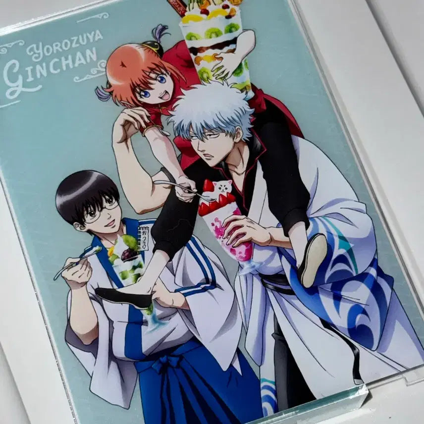 [BUNJANG] Gintama Yorozuya Parfait Big Acrylic Stand / 급처 단순전시) 은혼 해결사 파르페 빅 아크릴 스탠드