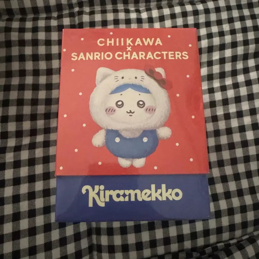 [BUNJANG] Chiikawa x Sanrio Kirameko Hachiware x Hello Kitty Keychain Plush / 치이카와 산리오 키라메코 하치와레X헬로키티 키링 인형