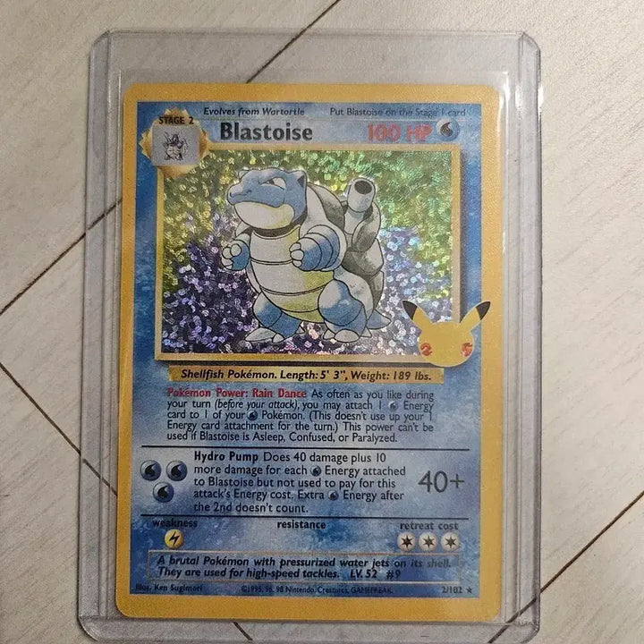 [BUNJANG] Pokemon 25th Anniversary Blastoise Trading Card / 포켓몬카드 25주년 거북왕 미판