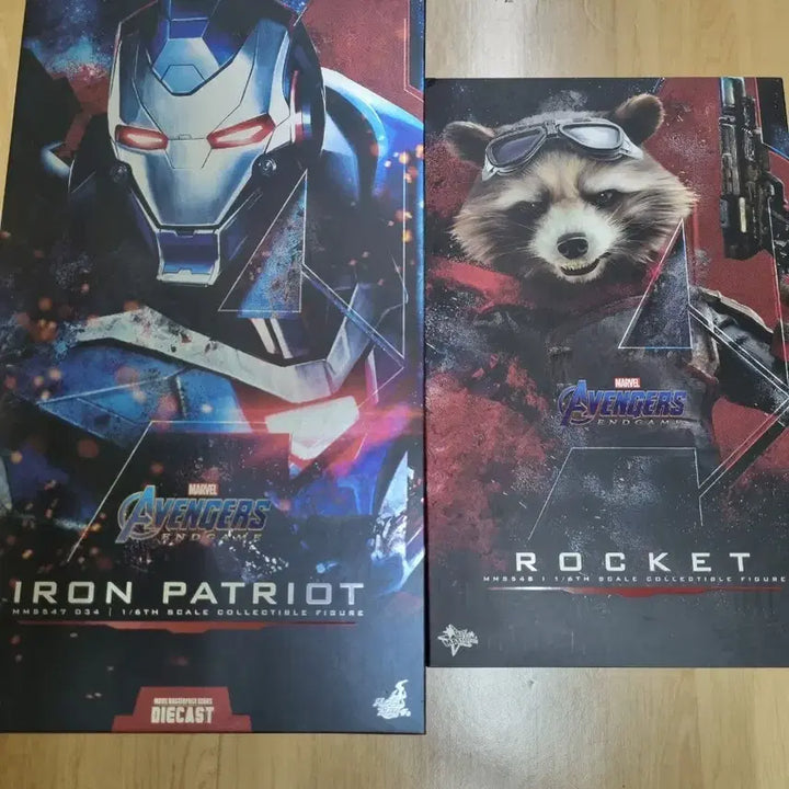 [BUNJANG] Hot Toys Iron Patriot &amp; Rocket Raccoon Bundle Set / (일괄 급처) 핫토이 아이언 패트리어트 &amp; 로켓 라쿤
