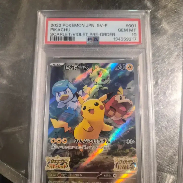 [BUNJANG] Pokemon Pikachu Sword &amp; Shield Promo Pikachu Holo Card Set GEM MT 10 / 선물 피카츄 소드 쉴드 프로모 피카츄 포켓몬 카드 세트
