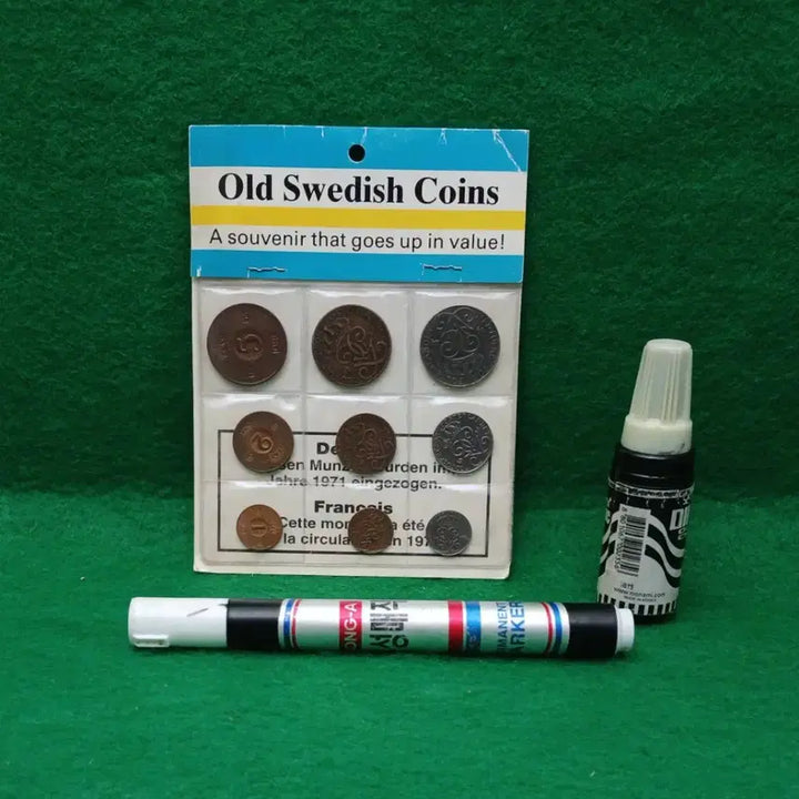[BUNJANG] 1971 Old Swedish Coins 9-Coin Mint Set / *1971년 올드 스웨덴 코인 기념 9종 세트