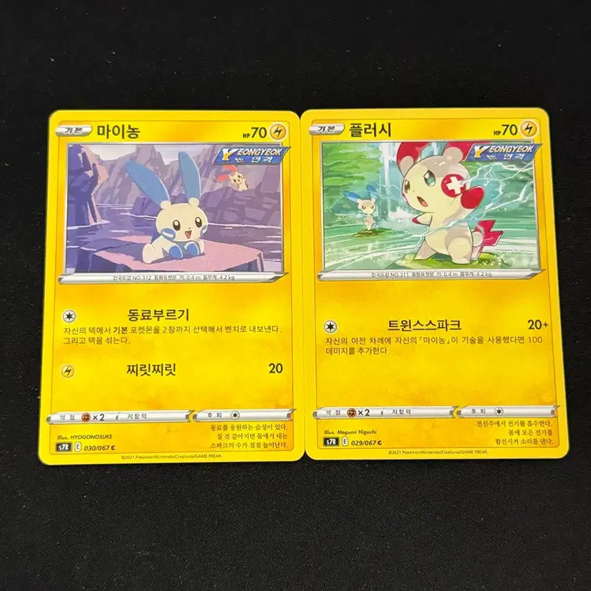 [BUNJANG] Vintage Pokemon Card Plush Minong Set / 고전 포켓몬 카드 플러시 마이농 세트