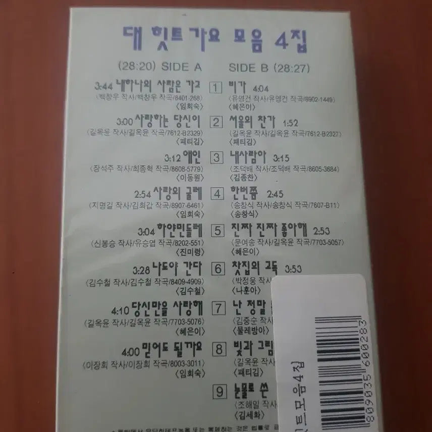 [BUNJANG] Various Artists Hit Songs Unsealed Cassette Tape Set: Kim Soo-chul, Hye Eun-yi, Song Chang-sik, Jin Mi-ryung, Kim Se-hwa / 대히트가요모음 미개봉가요카세트테이프 김수철 혜은이 송창식 진미령 김세화