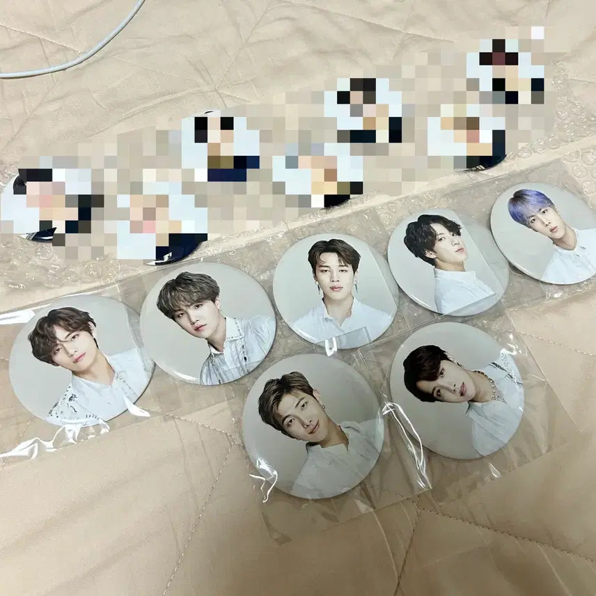 [BUNJANG] BTS Speak Yourself Love Yourself Can Badge Bundle Set / bts 방탄소년단 캔뱃지 7인 일괄 세트 럽셀콘 스픽콘 럽샐콘