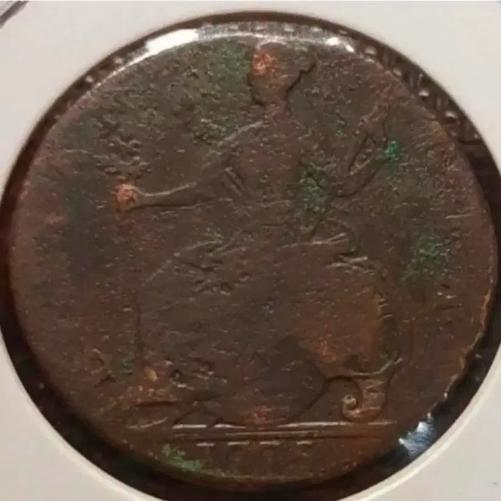 [BUNJANG] Great Britain George III 1775 Halfpenny Coin / 영국 조지3세 1775년 1/2페니.외국주화 주화 화폐 동전