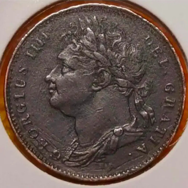 [BUNJANG] 1821 UK George IV Farthing Coin / 희귀 영국 1821년 조지4세 파딩.외국주화 주화 화폐 동전