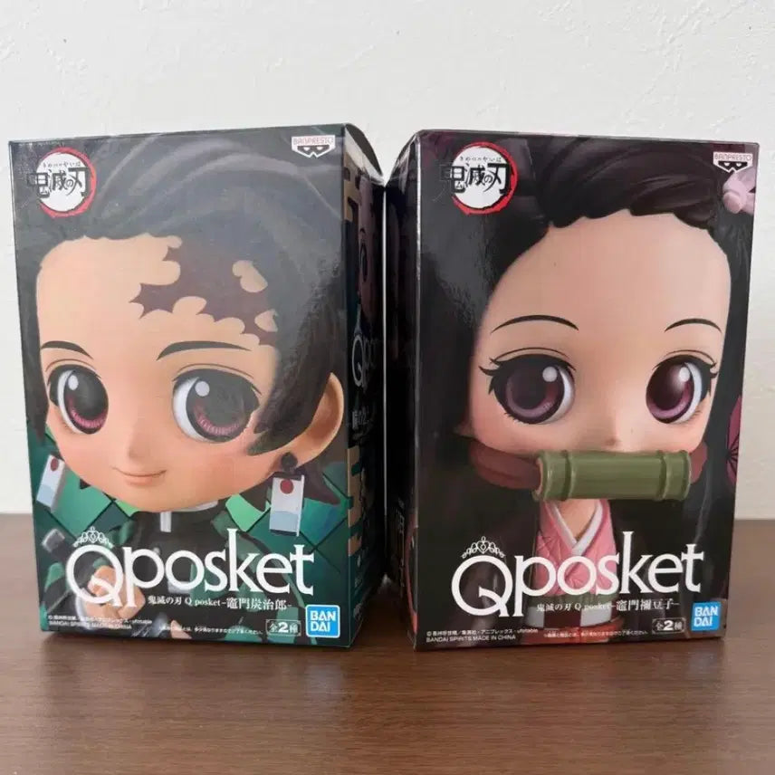 [BUNJANG] Demon Slayer Tanjiro &amp; Nezuko Q Posket Figure / 귀멸의 칼날 큐포스켓 탄지로&amp;네즈코 피규어