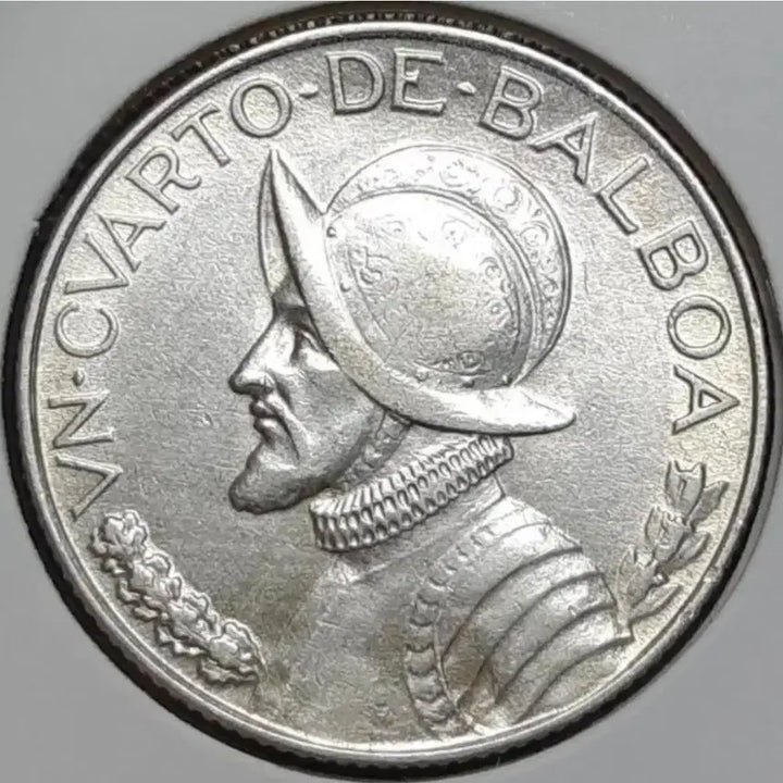 [BUNJANG] 1947 Panama 1/4 Balboa Silver Coin / [은화] 파나마 1947년 1/4발보아.외국주화 주화 화폐 동전