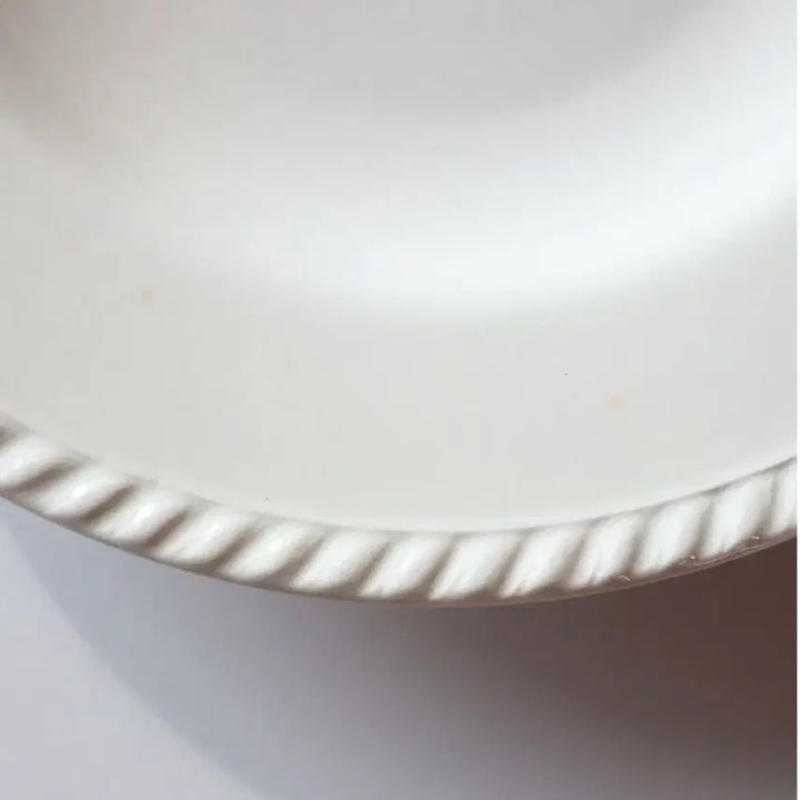 [BUNJANG] French Antique Rope Rim Soup Dish / 프랑스엔틱 화이트접시