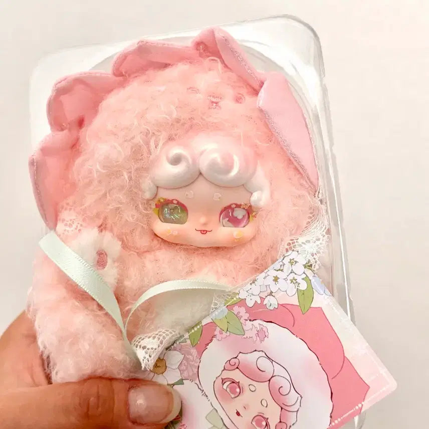 [BUNJANG] Lucky Draw Bomtoki V6 Teatime Garden Pink (Hidden Bgueli, Two Eyes) / 러키디어나이 밤토끼 v6 티타임가든 핑크 (히든 뽀글이, 투눈)