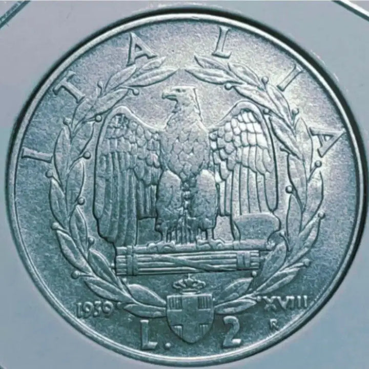 [BUNJANG] 1939 Italy 2 Lire Large Coin / 이탈리아 1939년 2리라 대형주화.외국주화 주화 화폐 동전