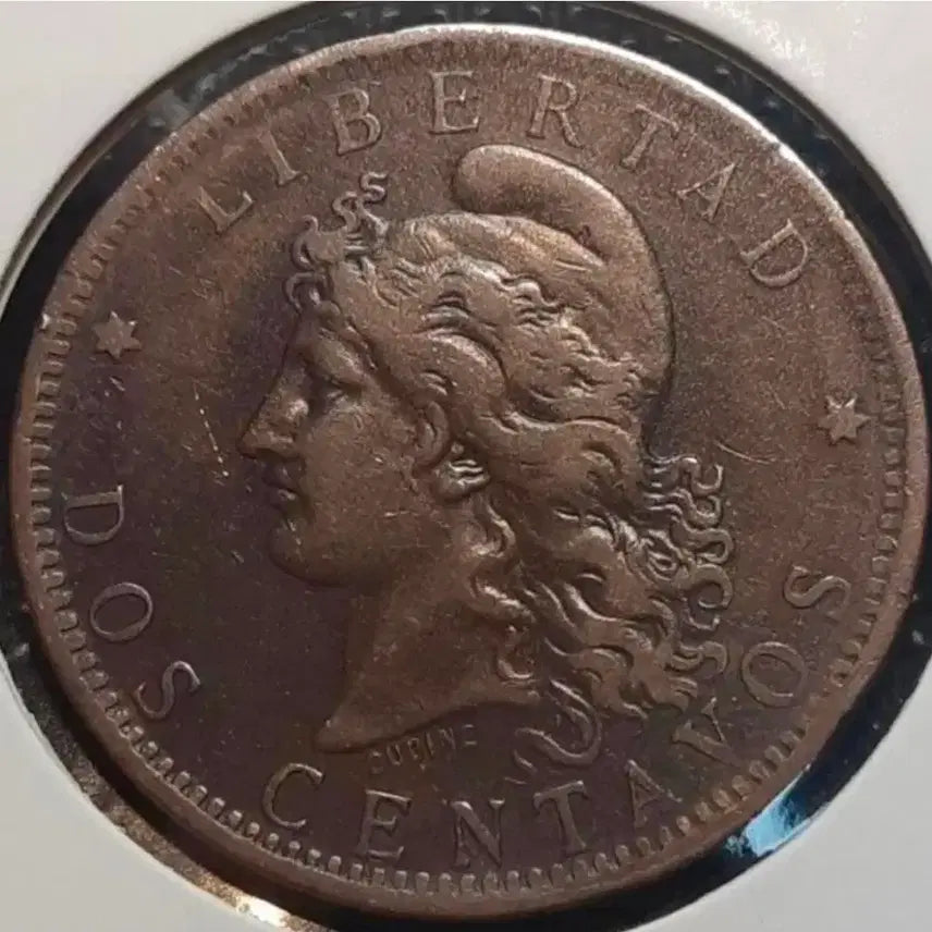 [BUNJANG] 1883 Argentina 2 Centavos Foreign Coin / 아르헨티나 1883년 2센타보스.외국주화 주화 동전 화폐