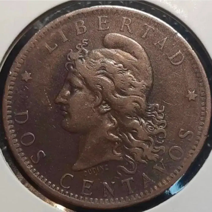 [BUNJANG] 1883 Argentina 2 Centavos Foreign Coin / 아르헨티나 1883년 2센타보스.외국주화 주화 동전 화폐