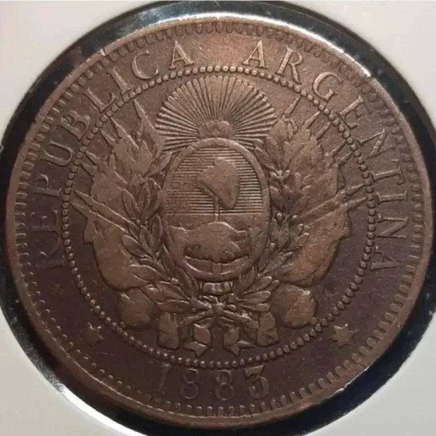 [BUNJANG] 1883 Argentina 2 Centavos Foreign Coin / 아르헨티나 1883년 2센타보스.외국주화 주화 동전 화폐
