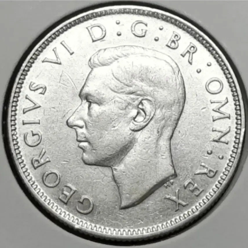 [BUNJANG] 1944 British Two Shillings Silver Coin / [은화] 영국 준미사용 1944년 2실링.외국주화 주화 화폐 동전