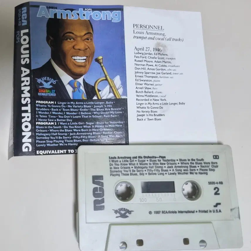 [BUNJANG] Louis Armstrong Pops (Opened Cassette Tape) / 루이 암스트롱 Pops (개봉 카세트테이프)