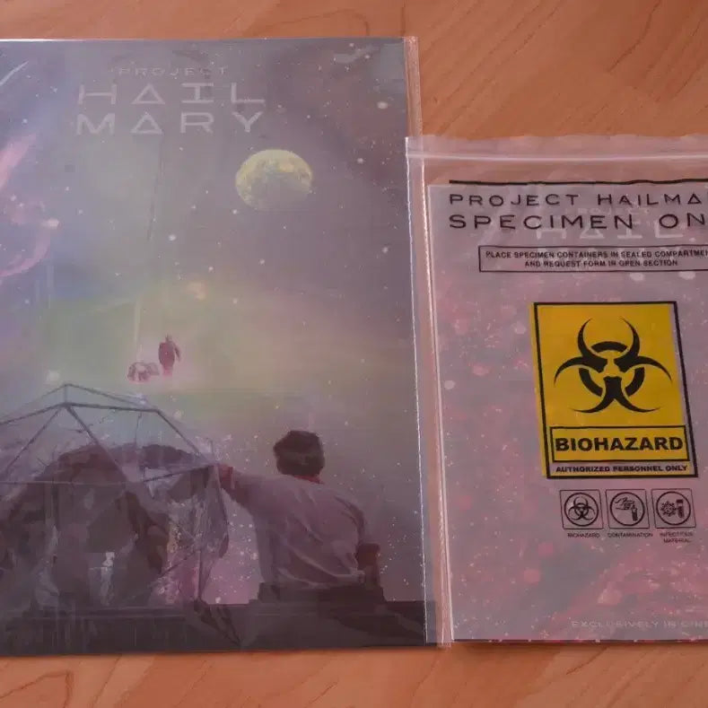 [BUNJANG] Project Hail Mary 2nd Edition PET Poster &amp; Astrophage Collection Kit Set / 프로젝트 헤일메리 2차 PET 포스터, 아스트로파지 채집 키트