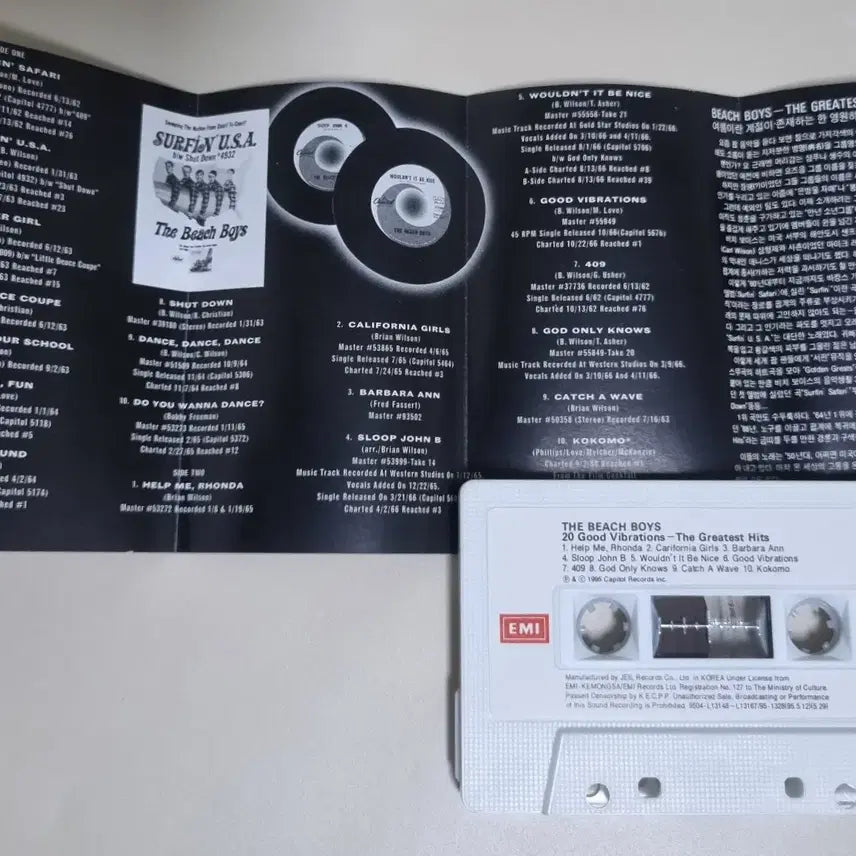 [BUNJANG] Beach Boys Best Cassette Tape (Unsealed) / 비치 보이스 - 베스트 (개봉 카세트테이프)