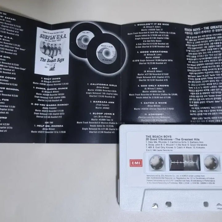 [BUNJANG] Beach Boys Best Cassette Tape (Unsealed) / 비치 보이스 - 베스트 (개봉 카세트테이프)
