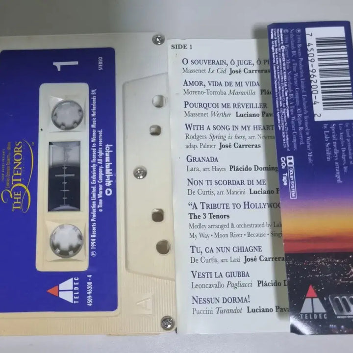 [BUNJANG] The Three Tenors Concert 1994 Unsealed Cassette Tape / 더 쓰리 테너스 콘서트 1994 (개봉 카세트테이프)