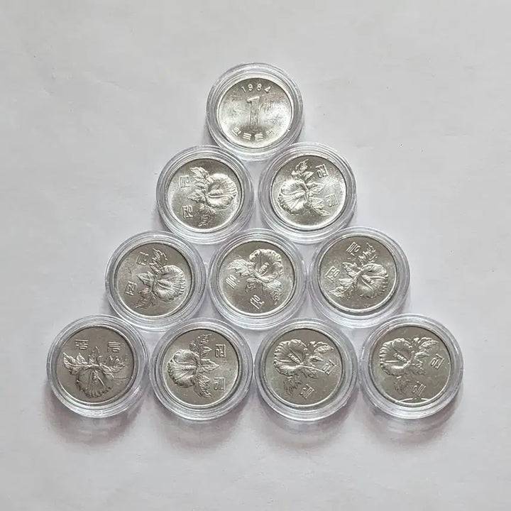 [BUNJANG] 1984 10 Won Coin Bundle Set / (특년도)1984년 1원 주화               10개 일괄