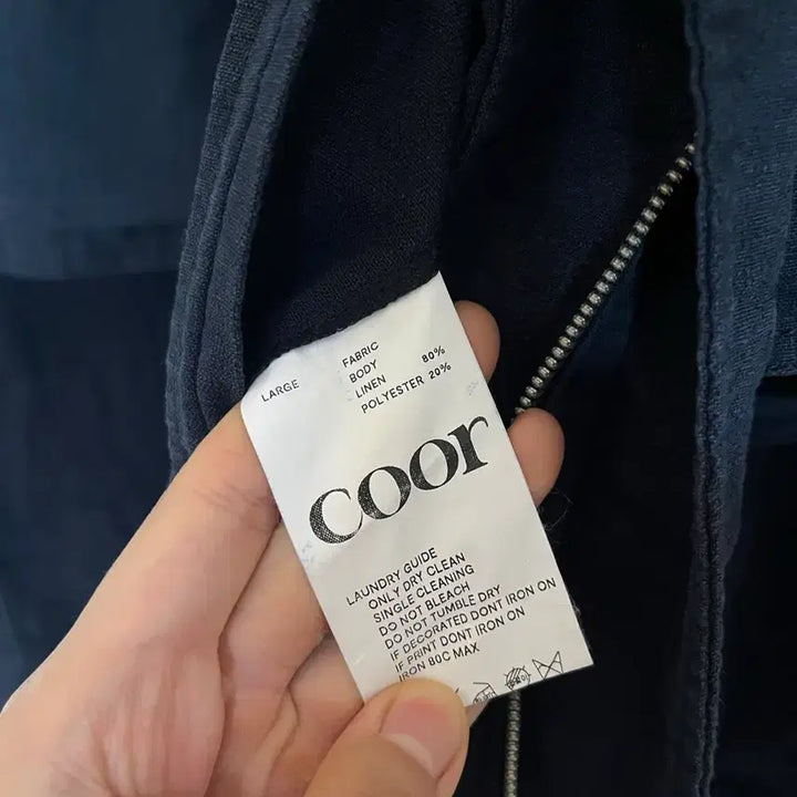 [BUNJANG] COOR Oversized Linen Jacket Dark Navy L / [L] 쿠어 오버사이즈 린넨자켓 다크네이비
