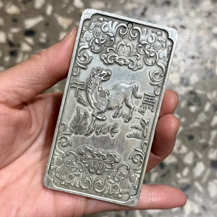 [BUNJANG] White Brass Zodiac Animals Paperweight / 백동 문진 십이지신 12간지 띠문진 백동 새상품 서예도구 서예용품 호신불