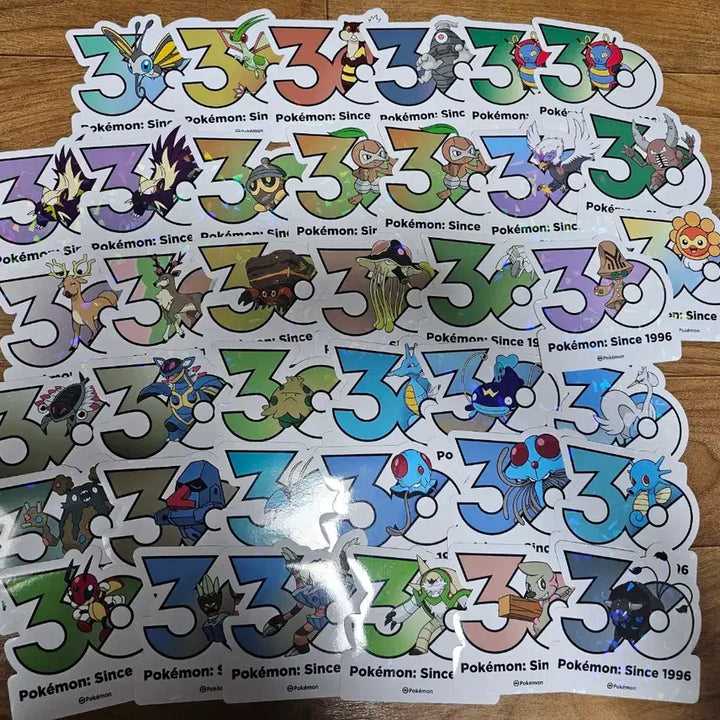 [BUNJANG] Pokemon 30th Anniversary Logo Sticker / 포켓몬 30주년 로고 스티커 판매