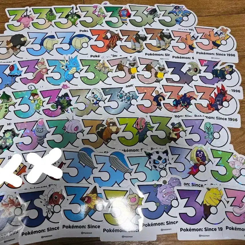 [BUNJANG] Pokemon 30th Anniversary Logo Sticker / 포켓몬 30주년 로고 스티커 판매