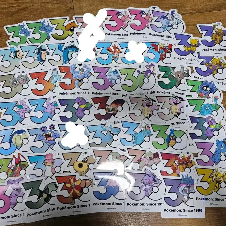 [BUNJANG] Pokemon 30th Anniversary Logo Sticker / 포켓몬 30주년 로고 스티커 판매