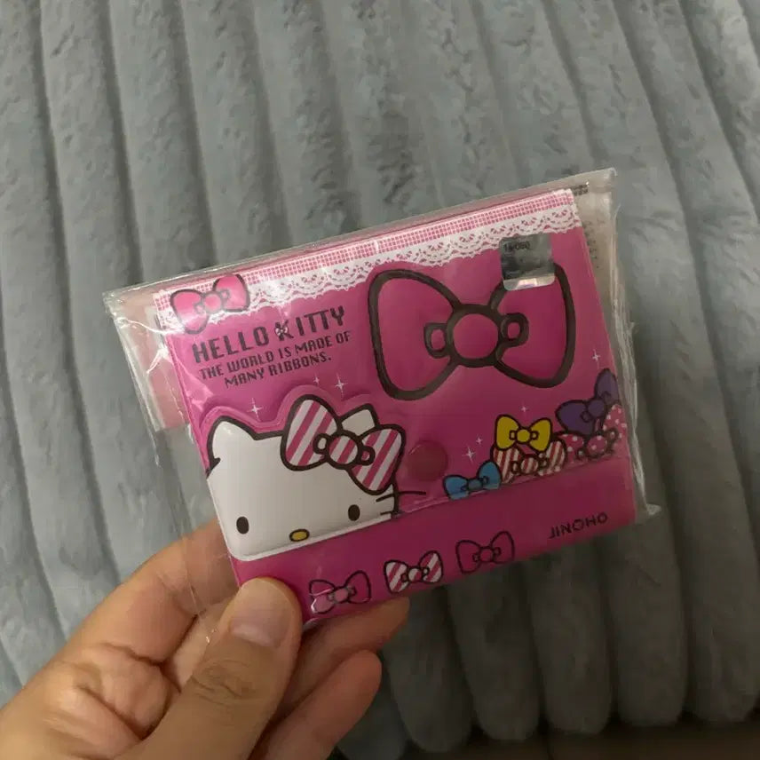 [BUNJANG] Hello Kitty Ribbon Card Case Pink / 고전문구 헬로키티 리본 카드 케이스 핑크