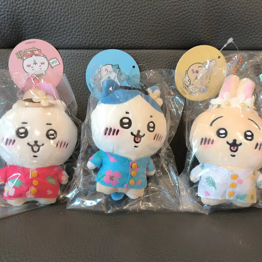 [BUNJANG] Chiikawa Hachiwara Usagi Travel Mascot Bundle Set / 치이카와 하치와레 우사기 여행 마스코트