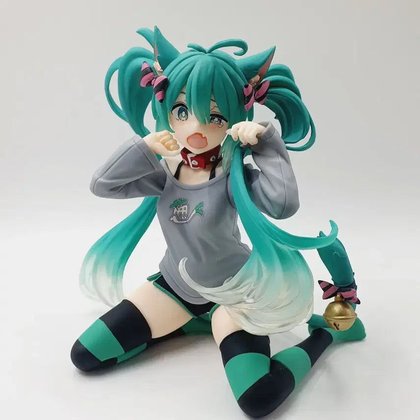 [BUNJANG] Taito Desktop Cute Hatsune Miku Nekomimi Reissue Figure / 타이토 한정 하츠네미쿠 Desktop Cute 네코미미 재판