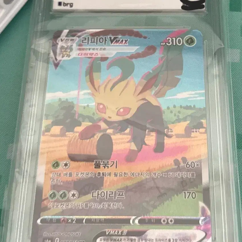 [BUNJANG] Leafeon VMAX PSA 9 Mint Special Art Card / 포켓몬 카드 리피아 VMAX 9등급 민트
