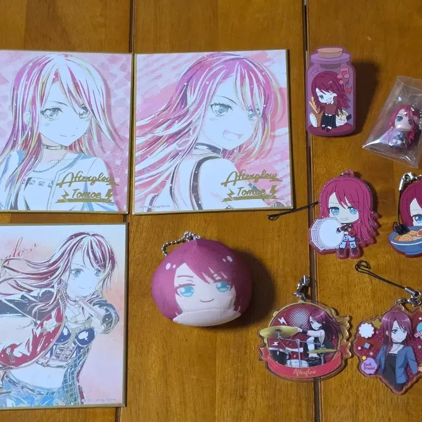 [BUNJANG] BanG Dream! Afterglow Tomoe Acrylic Strap, Shikishi, Manjuu / 뱅드림 애프터글로우 토모에 색지 만쥬 아크릴 스트랩