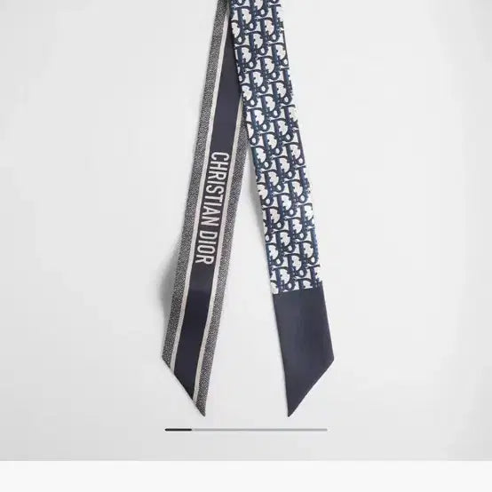 [BUNJANG] Dior Oblique Mitzah Scarf Navy Blue Silk Twill / 디올 오블리크 미차 스카프 네이비 블루 실크 트윌