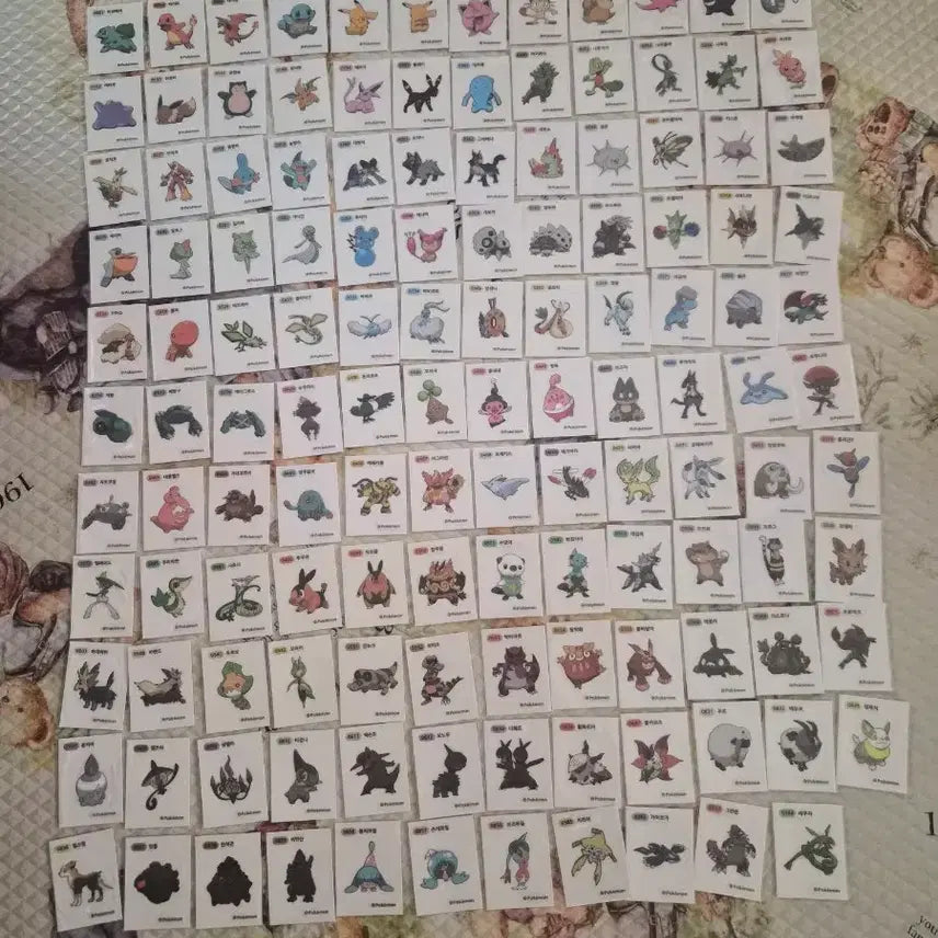 [SOLD OUT] 포켓몬 띠부씰 시즌1 139종중 131종 일괄판매합니다