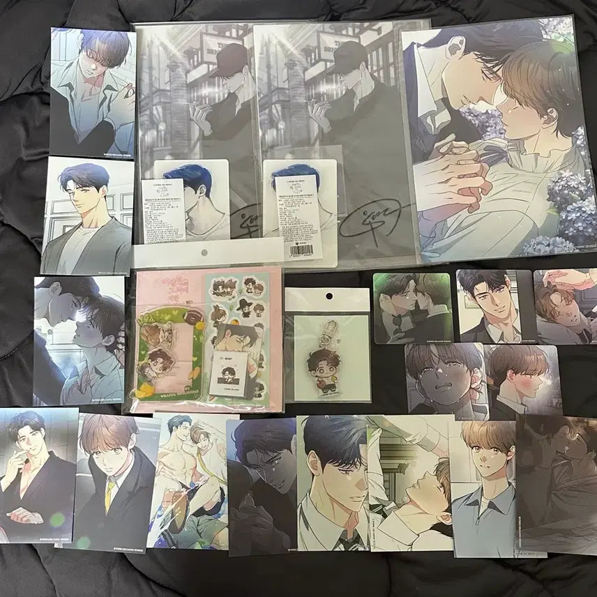 [BUNJANG] Mofilgo Mofun Collaboration Goods Bundle Set Photocard Postcard Keychain (Sealed) / 미필고 모펀 콜라보 굿즈 일괄 양도 특전 포카 sell 엽서 미개봉 키링