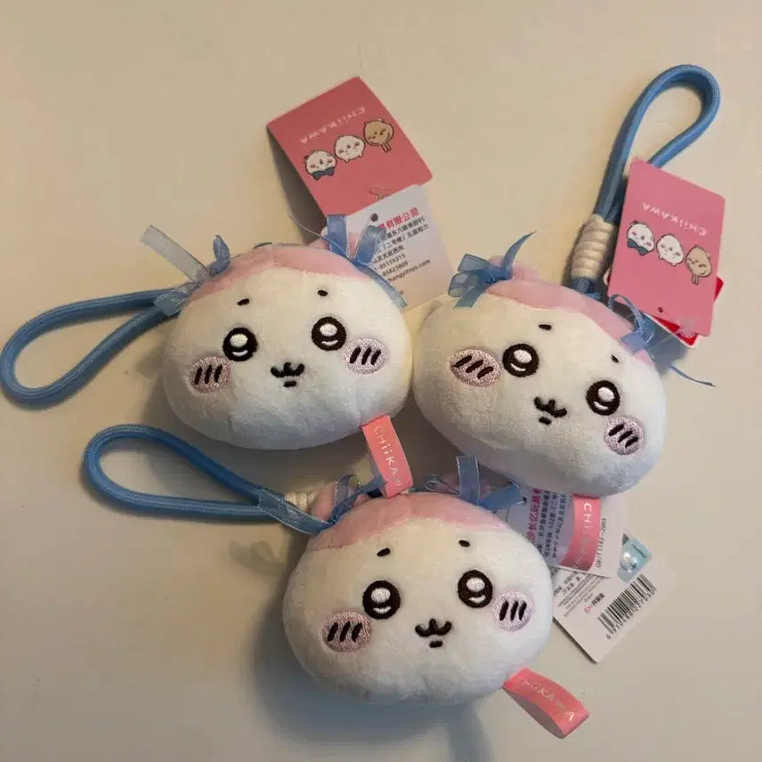 [SOLD OUT] 치이카와 키링 리본 얼굴 인형 마스코트 하치와레